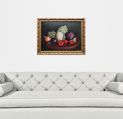 Аладжалов Н.. Натюрморт с цветной капустой и баклажаном 